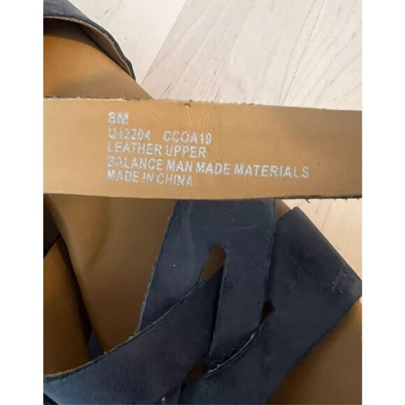 Korks Bagley Platform Cool Grey Leather Studded Chunky Heeled Strappy Sandals 8M - Picture 10 of 13